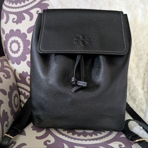 Tory Burch Thea Black Leather Backpack EXCELLENT/LIKE NEW CONDITION